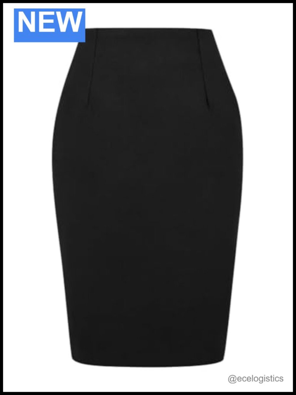 Women's Wool Plaid High Waisted Bodycon Pencil Skirt Midi with Back Slit, Fall
